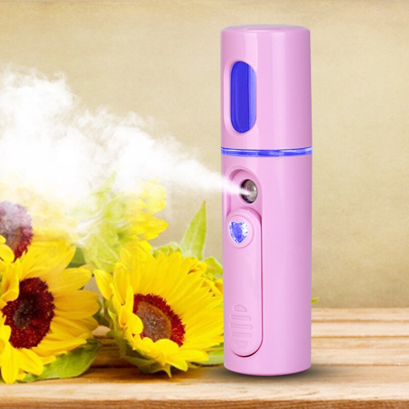 Portable Handheld Nanomist Hydrating Beauty Face Device USB Facial Steamer Air Humidifier Oil Diffuser for Home Car Mist Maker