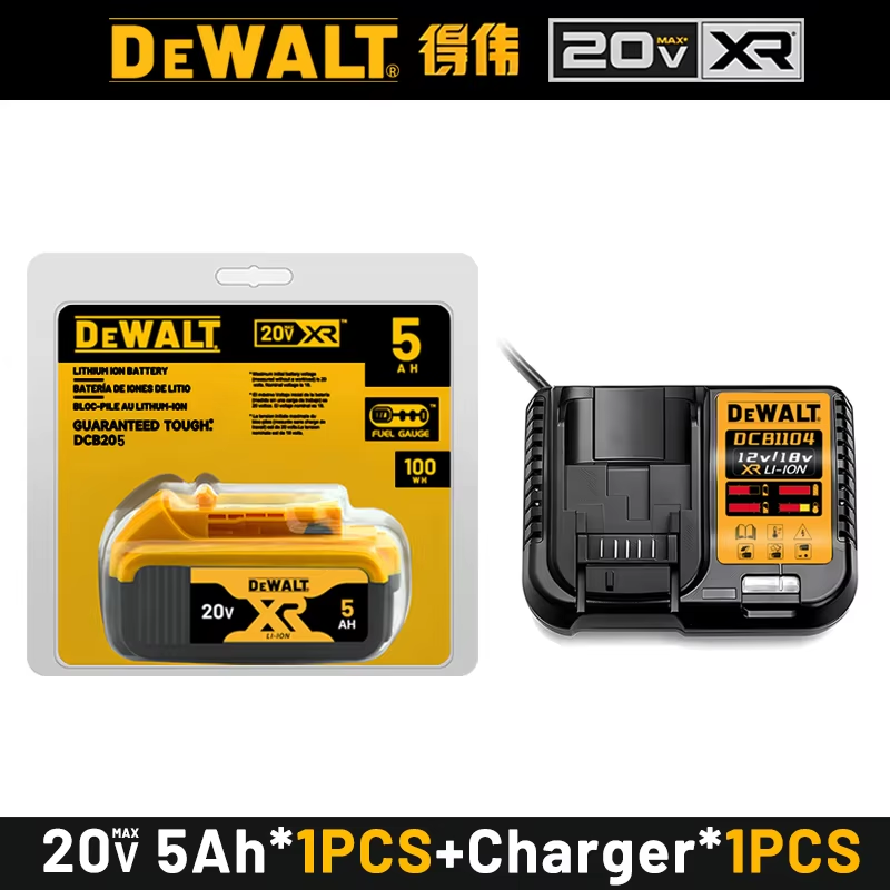 100% original DEWALT 20V battery, dewalt power tool DCB606, DCB205，DCB206，DCBGene，DCB200 MAX，20V，60V， 6AH,9AH,dewalt batteries: Chocolate