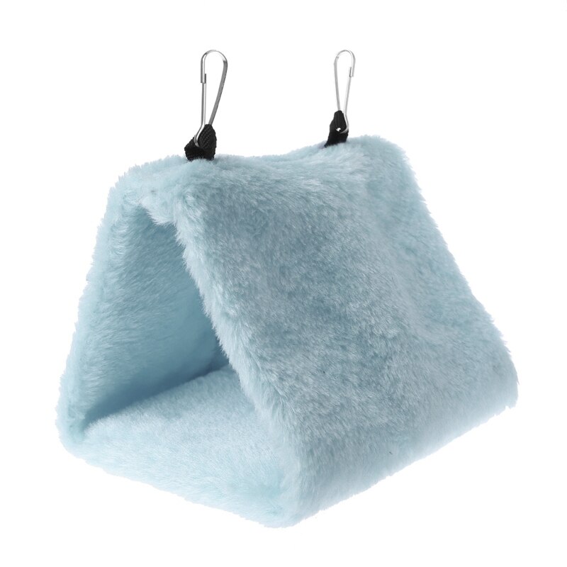 Pet Parrot Hammock Bird Hanging Bed House Plush Winter Warm Cage Nest TentDrop Ship: BL / M