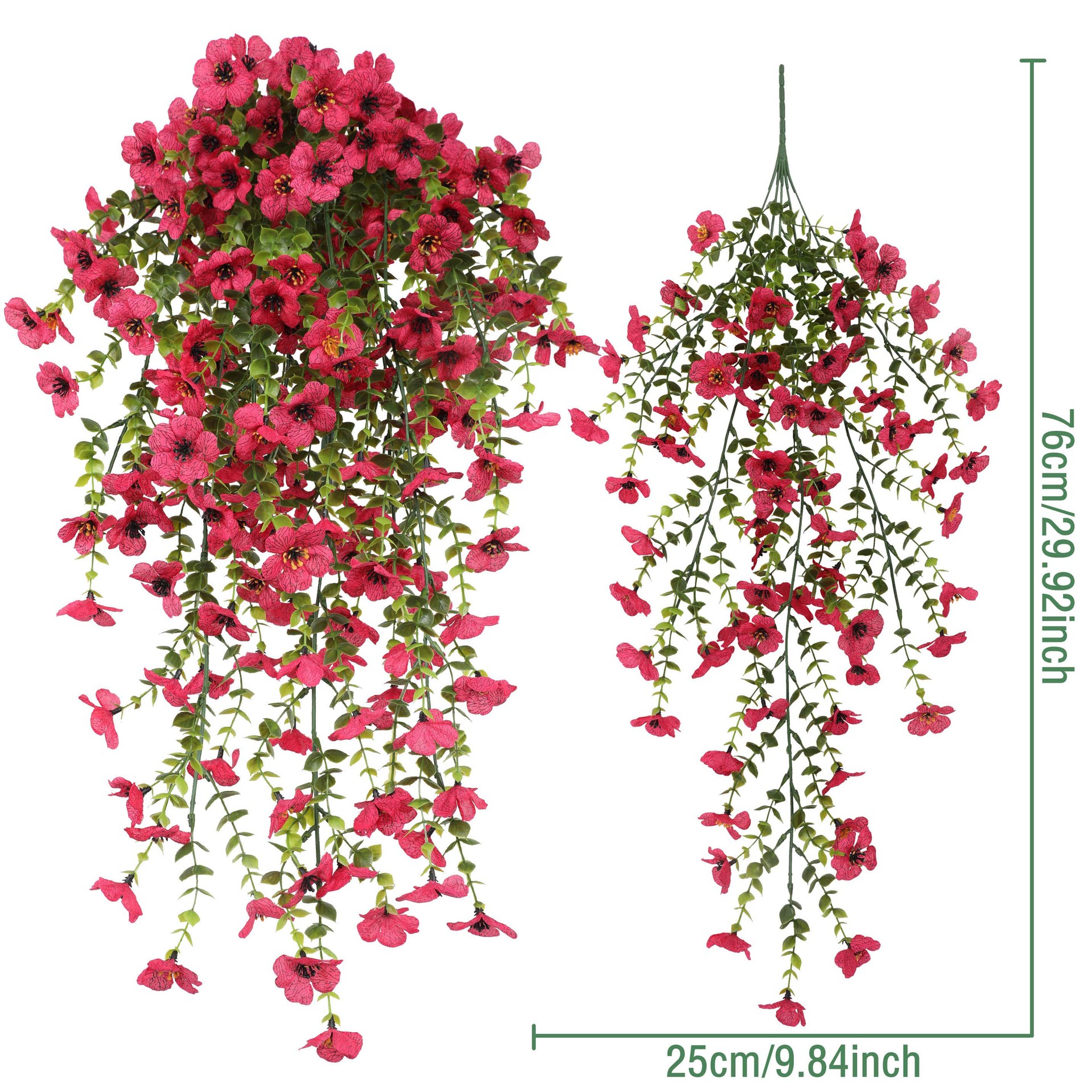 1pc Artificial Hanging Flowers Plants for Outdoor Spring Summer Decoration Faux Silk Daisy UV Resistant Home Yard Decor Flower