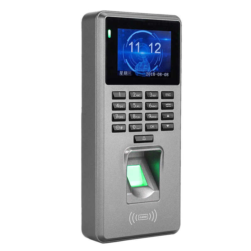 Fingerprint Password Assist Machine Time DC 12V 2.8in TFT Display Fingerprint Password Card Door Access Control