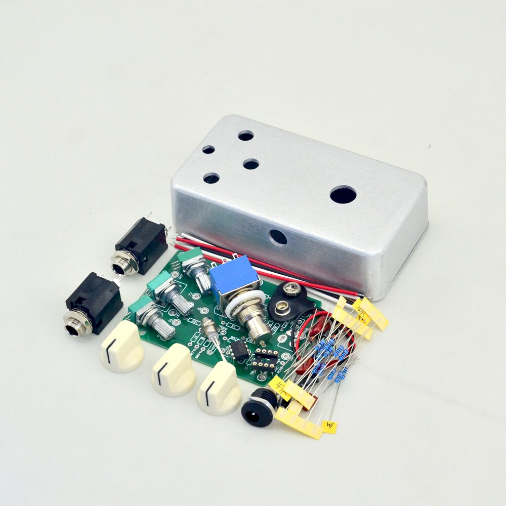 DIY Overdrive/retardo/pelusa/Boost/distorsión/Tremolo/Compresson Pedal de efectos de guitarra kit de Bypass verdadero Kits: LT-OD-G02