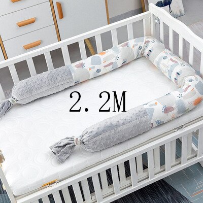 Baby crib, bed, soft package bedding, baby bed, toddler ham sausage fence, children's pure cotton anti-fall anti-collision strip: 4