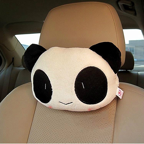 Bilkudde 1 st härlig panda för auto bil nackstöd kudde nackstöd kudde mat bil kudde