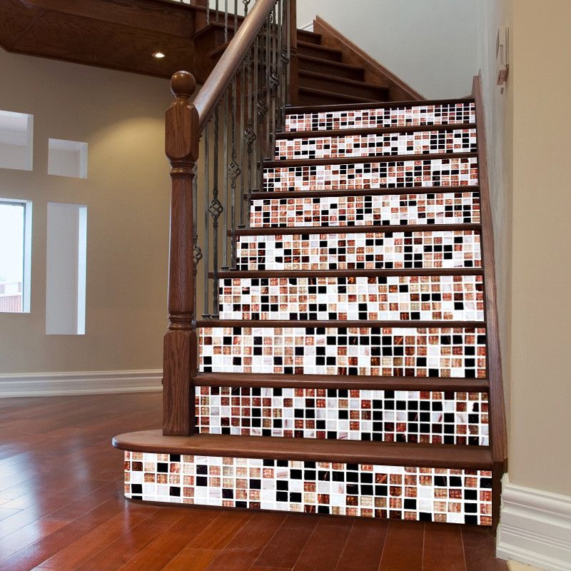 Moderne trappeklistermærker pvc 13 stk trappe trappestige gulvklistermærke gør-det-selv-vægskilt trapper klistermærke dekorationer til hjemmet