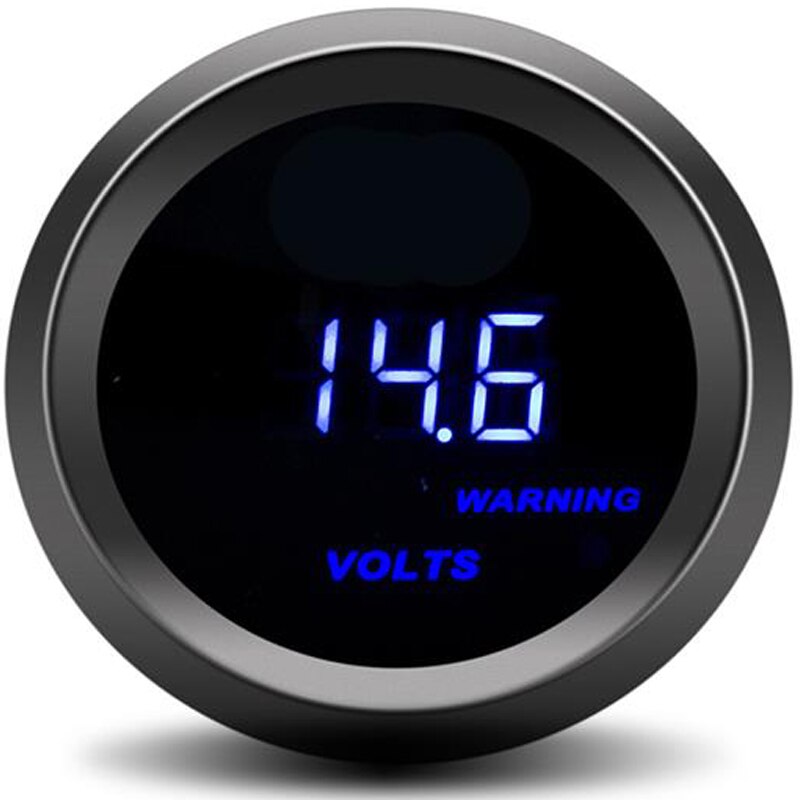 52mm Car Digital Turbo Boost Gauge PSI BAR Water Temp Oil Temp Oil Pressure Gauge Voltmeter Tachometer Rpm gauges Air Fuel Ratio: voltmeter