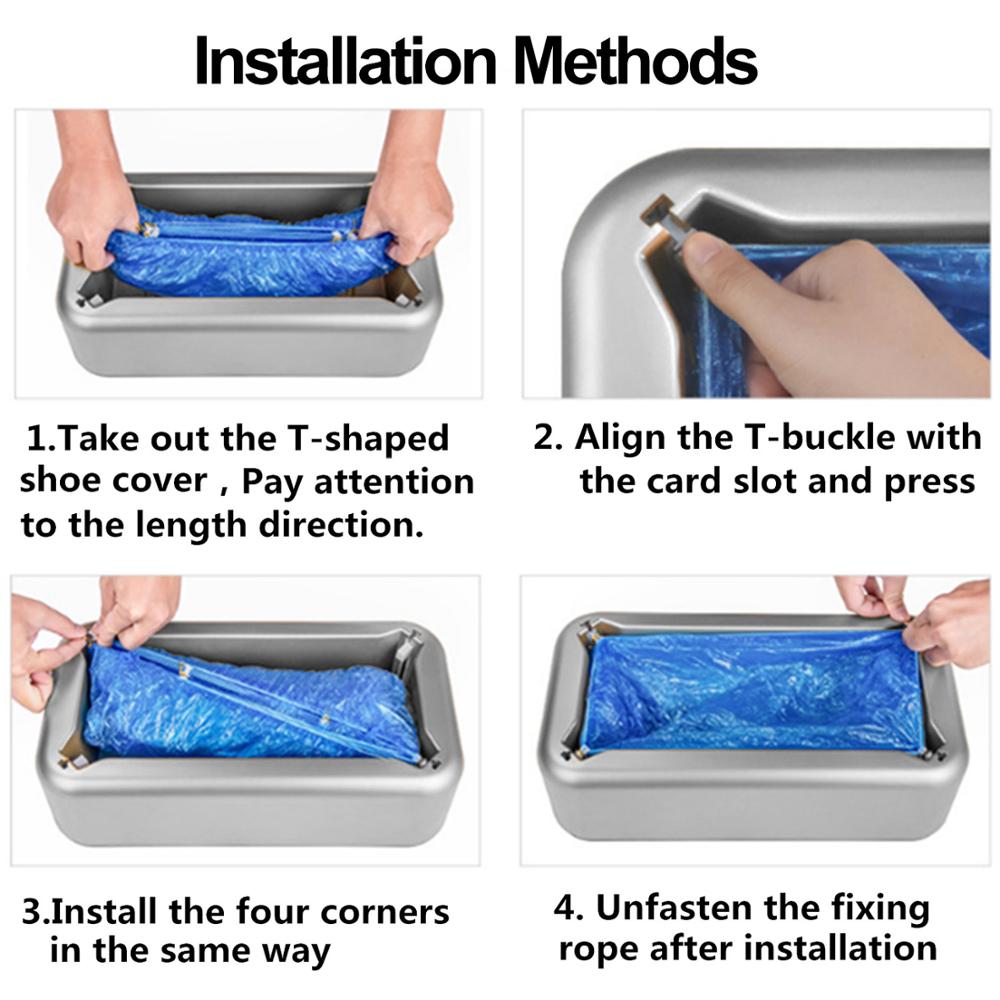 Distributore automatico di copriscarpe copriscarpe automatico macchina casa ufficio macchina per film monouso impostato di scarpe nuove