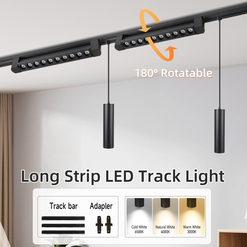 Lampa wisząca doprowadziło na szynę, zestaw kompletny, 110V 220V, reflektor szynowy, oświetlenie robić kuchni, salonu, sypialni