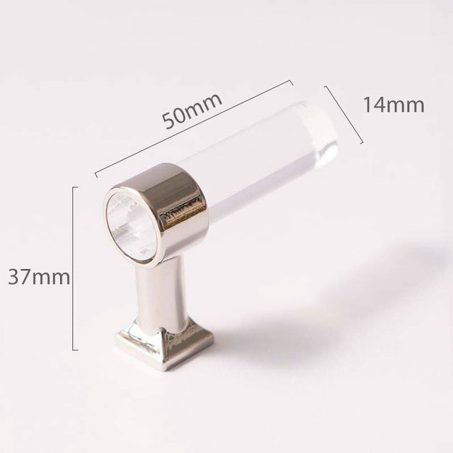 Transparente Acryl Zauberstab Kleider haken Gold Silber Schlecht Hardware- moderne Schrank griffe Türgriffe Kleider haken KleiderbüGel: Weiß