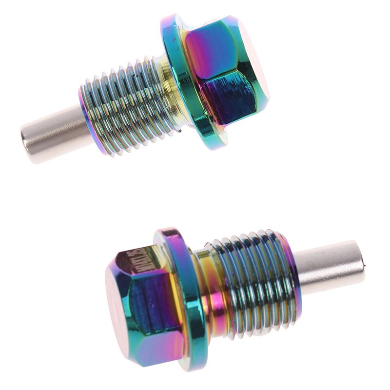 1PC Oil Drain Plug Bolt Chrome Aluminium Alloy Magnetic Oil Drain Bolt Oil Sump drain plug nut Oil Drain Plug M12 M14 M16 M20