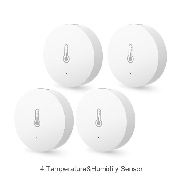 Original Xiaomi Smart Home Gateway Multi-functional Upgraded Smart Temperature and Humidity Sensor WiFi Remote Control by Mi APP: 4 Temperature sensor