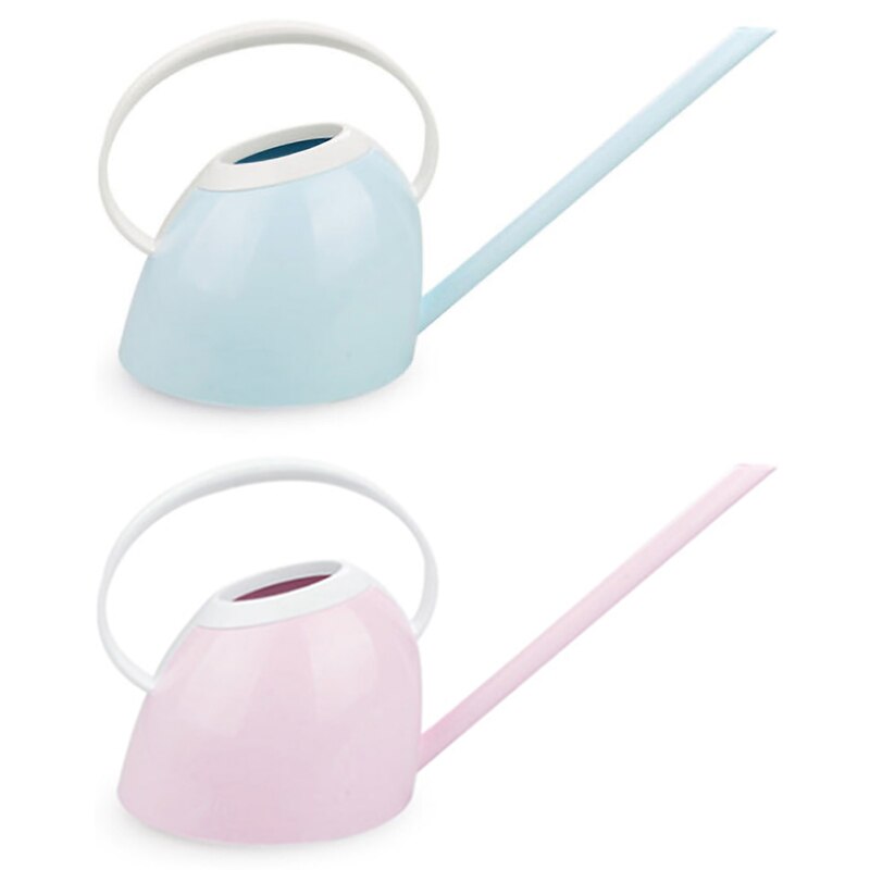 Huishoudelijke lange mondwaterpot kantoor groene plant pot familie tuinieren plastic gieter bloem ketel blauw