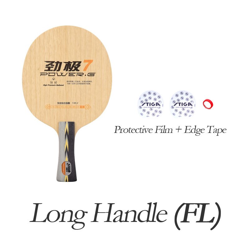 Lama originale di Ping-Pong di potere G 7 di DHS (legno di 7 strati) PG7 PG-7 PG POWER-G 7 racchetta: FL FT