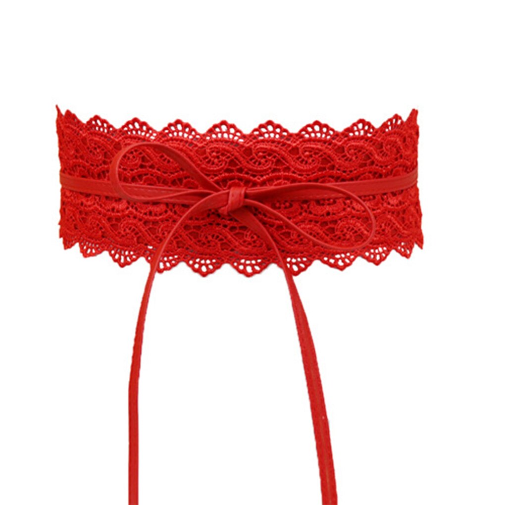Mujer señora hebilla extensible cinturón ancho para la cintura encaje elástico corsé para la cintura negro azul naranja blanco rojo: 01
