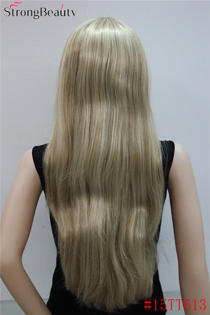 Strong Beauty Synthetic Long Straight Women Wigs Capless Heat Resistant Wig Many Color for Choose: 15TT613