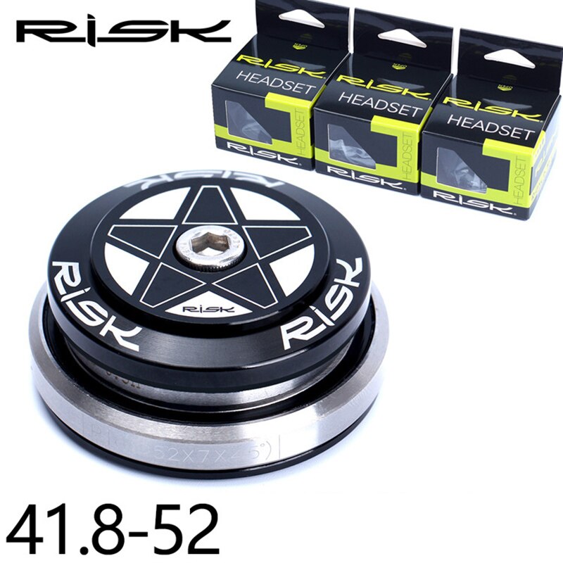 Risk indbygget full hiden cykelheadset dobbelt leje vandtæt 28.6/41.8-52/30 eller 39.8mm til lige eller kegle forgaffel