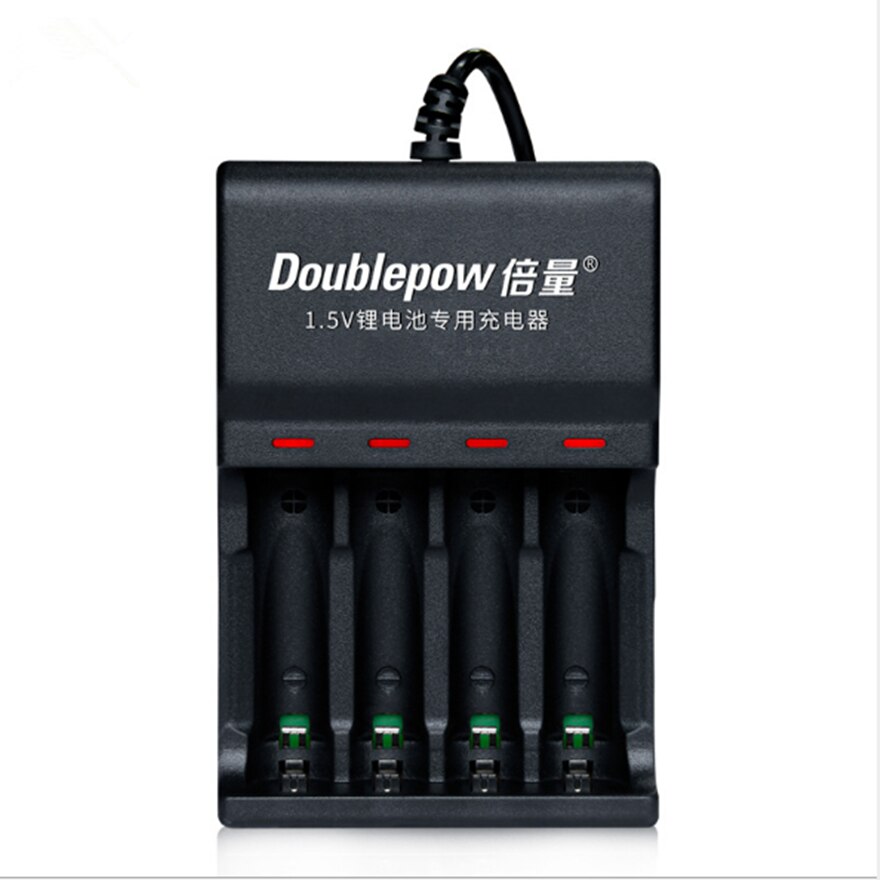 1.5v 2400mWh AA rechargeable lithium battery microphone toy rechargeable lithium battery via USB smart charger: A