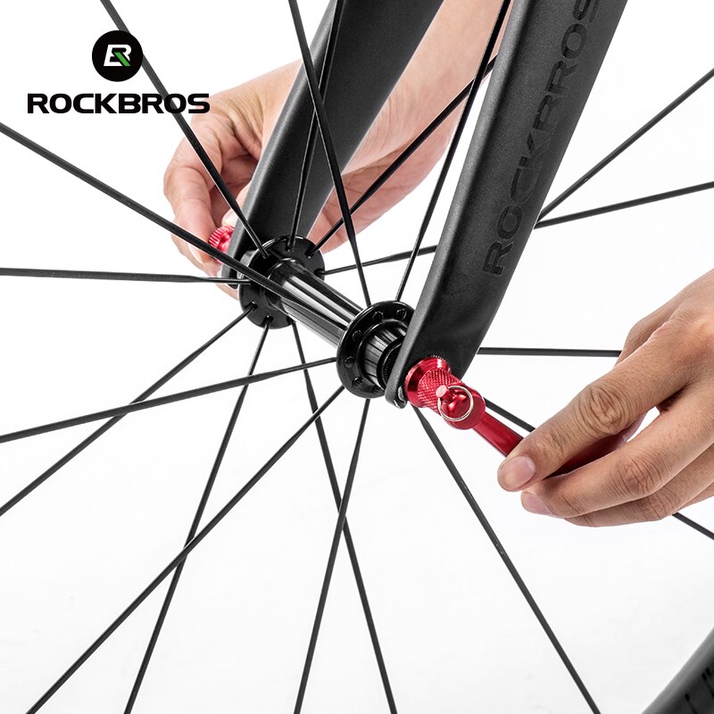 Rockbros fiets fietsnaven antidiefstal snelspanners fietsen mtb wielen vergrendeling beveiliging voor mtb racefiets onderdelen bmx