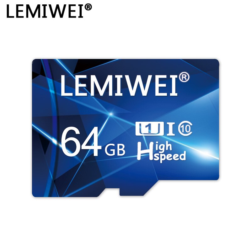 Lemiwei Geheugen-Kaart 64Gb 32Gb Klasse 10 Hoge Snelheid Tf Flash Card 16Gb U1 Blauw Mini tf-kaart Voor Smartphone