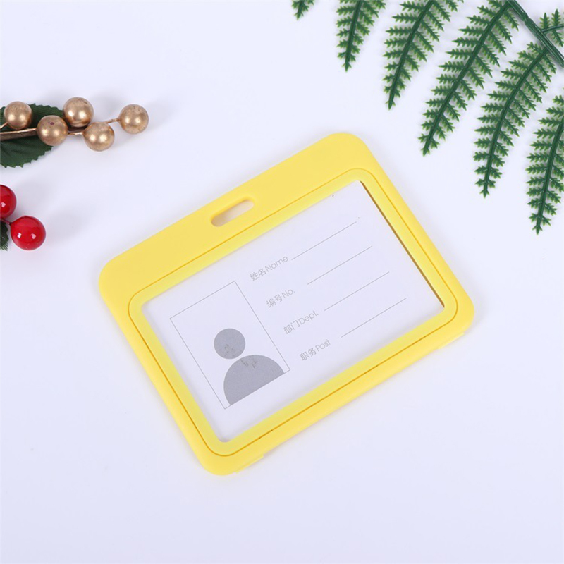 Goedkope Transparant Geloofsbrief Badge Houder Lanyard Voor Zakelijke Bijeenkomst Bezoek Hangen Pass Tag Id-kaart Candy Kleur Protector Case