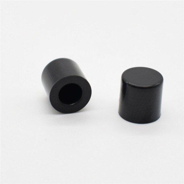 Plasitc Kappe Hut für 6*6mm Tactile Push Button Switch Deckel Abdeckung, weiß Schwarz Rot Gelb Blau Grün Grau: Black