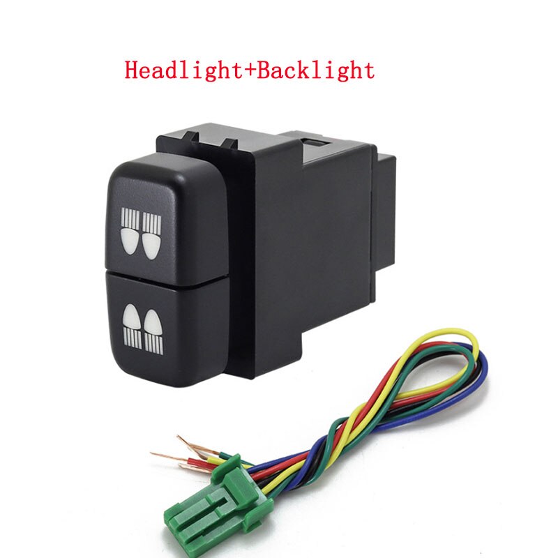 1pc Dual key switch dual switch fog light daytime running light Switch Button for Mitsubishi LancerX