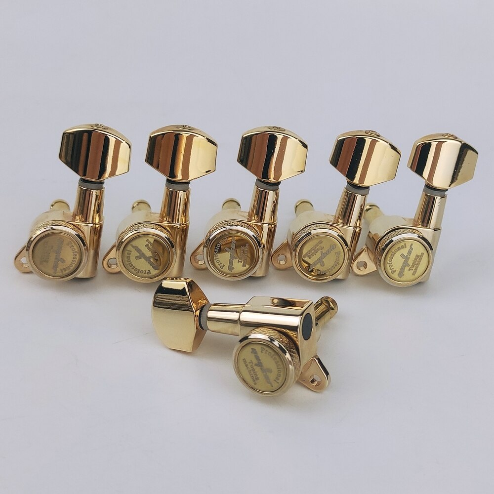 Sintonizadores de bloqueo de guitarra Guyker-1:18, clavijas de llave de afinación de cuerda de bloqueo, reemplazo de cabeza de máquina para ST TL SG LP-dorado antiguo: 6L