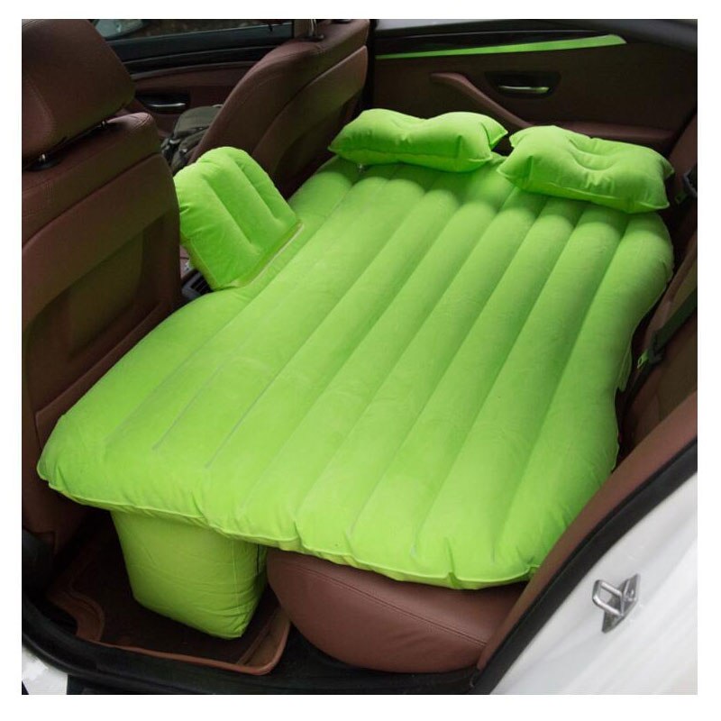 Car Back Seat Cover Travel Bed Inflatable Mattress Air Bed Good Waterproof: green
