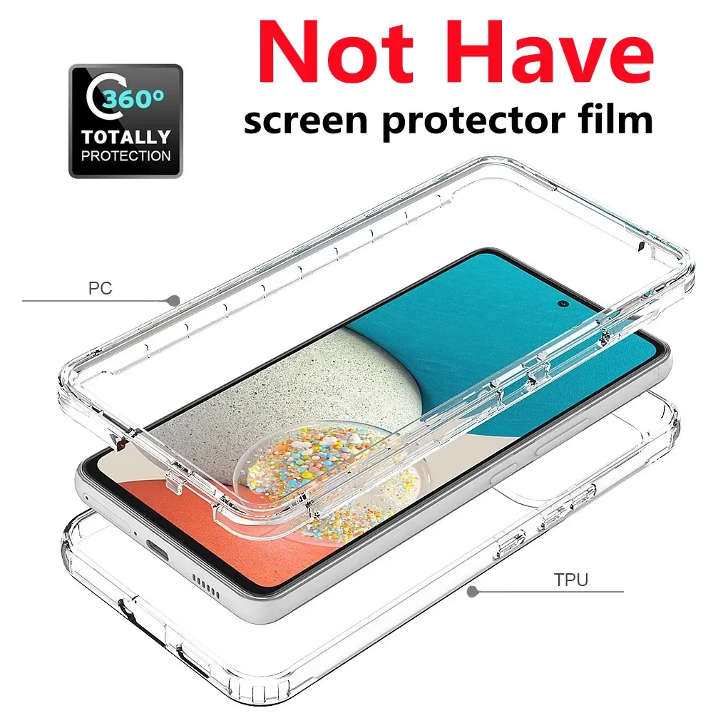 Transparent Shockproof Case for Samsung Galaxy A56 A36 A16 A53 5G A55 A35 A14 A54 A34 A15 A05S S25 S24 S22 S23 Ultra S21 FE Plus