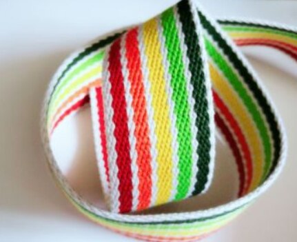 Multicolor Width3.8cm 10 M/partij Kleur Visgraat/Twill Katoen Tape/Katoen Singels/Binding Tape Dikte: 8