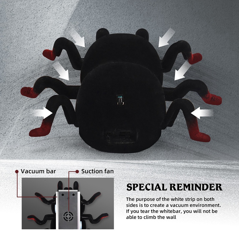3d simulation spider stunt car remote control animal toy car tricky toy horror toy 360 degree rotating with led light