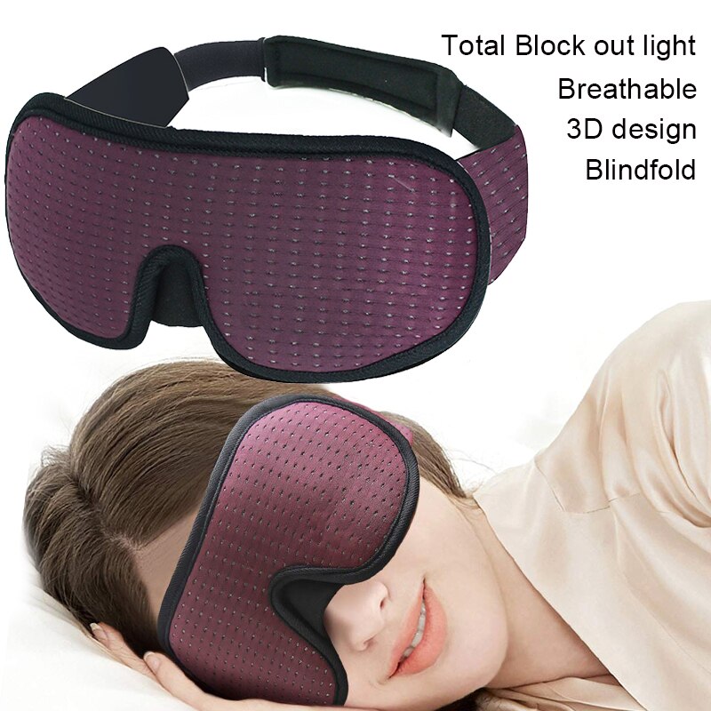 3D Slapen Oogmasker Shading Voor Slaap Zachte Bandage Op Ogen Slaapmasker Slapen Aid Travel Eyepatch Slaapmasker Blok out Licht