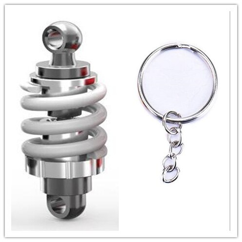 Motorfiets sleutelhanger, sleutelhanger, motorfiets sleutelhanger, accessoires voor ducati carbon xdiavel s kawasaki gpz 500s ex500r ninja: Zilver