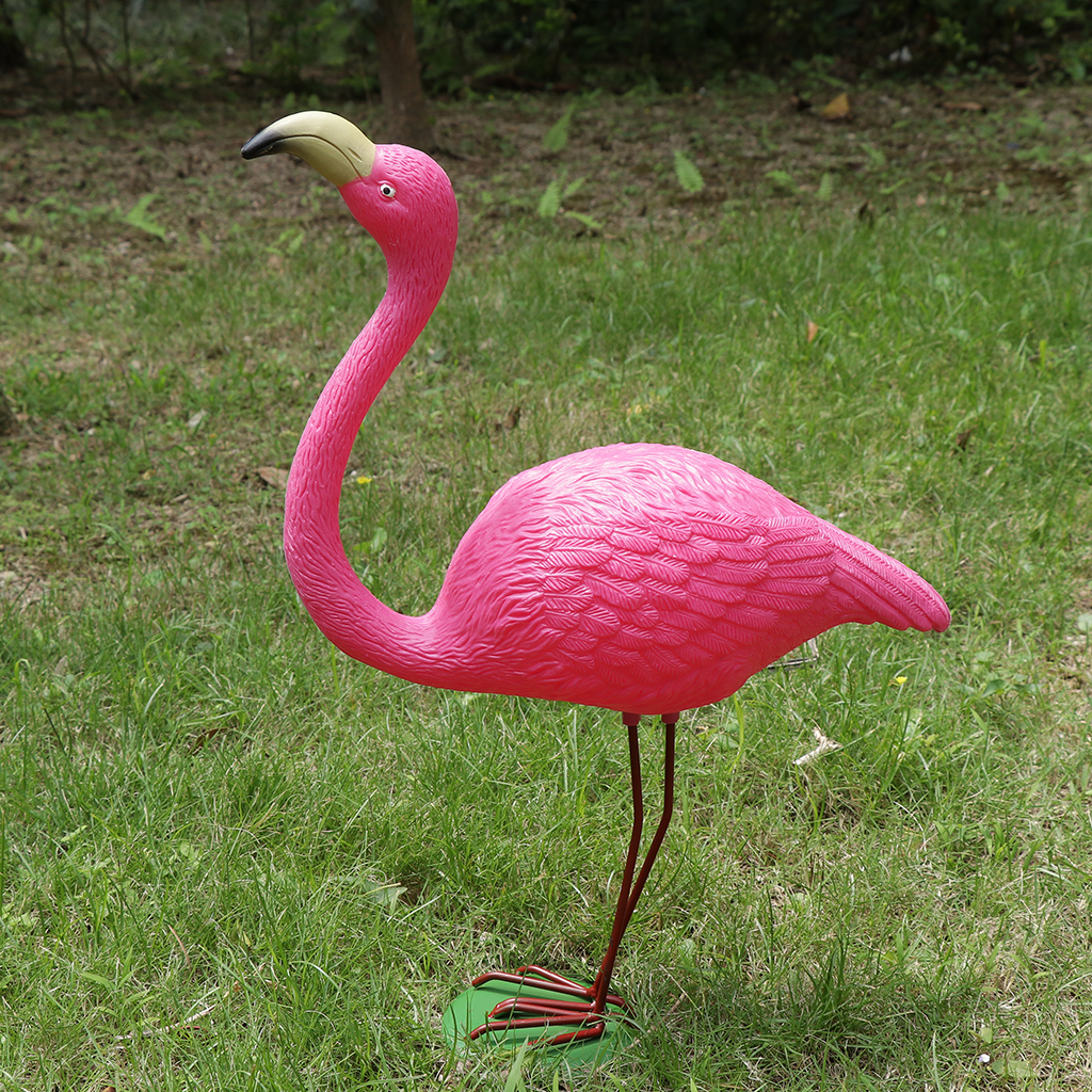 21.5 x 30cm Rose Red Look Up/Down Plastic Flamingo Yard Garden Lawn Decor Flamingo Yard Garden Lawn Ornaments Decor