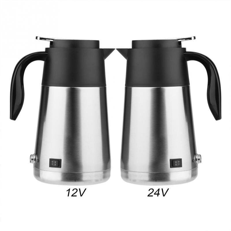 1300 Ml Rvs Elektrische Waterkokers Auto Thee Koffie Pot Keuken Waterkoker Verwarming Ketel 12/24V