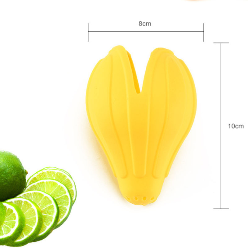 Frugtværktøj silikone bærbar citronpresserpresser håndholdt fødevaregodkendt citrussaftpresser manuelle køkkengadgets: Default Title