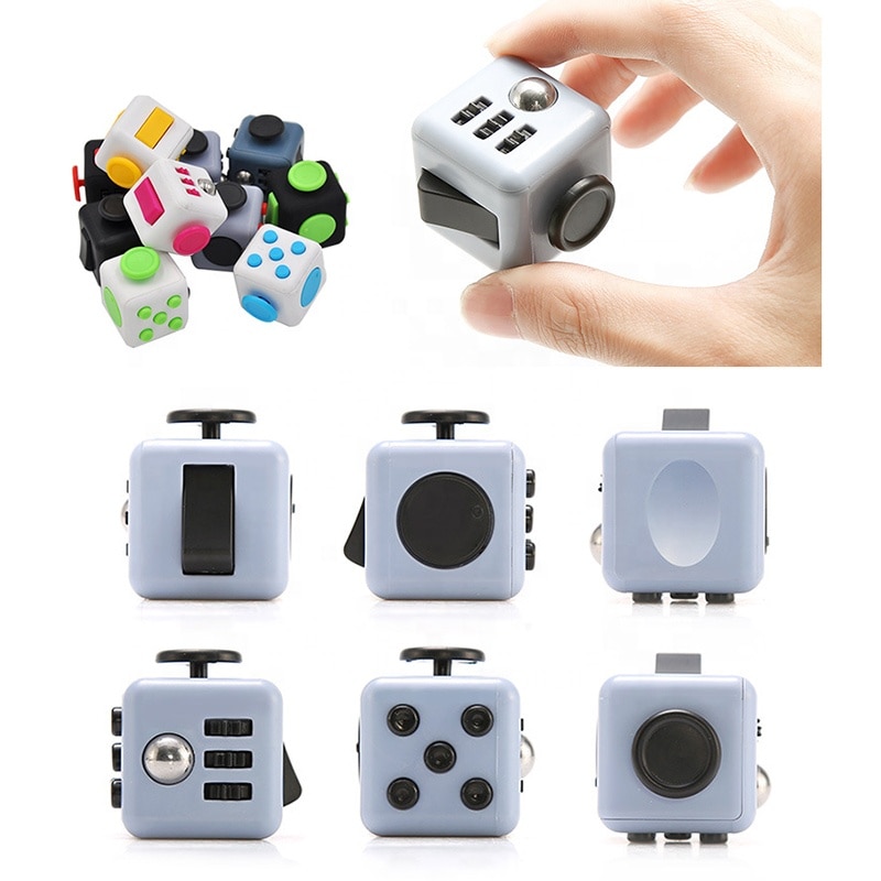 Decompression Dice Decompression Ring Cube Relieves Stress and Anxiety Cube for Children and Adults