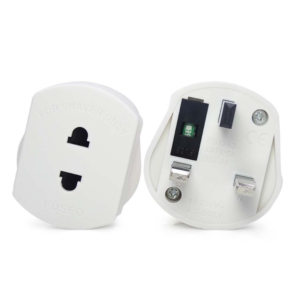 Plug Adapter Travel Socket Adapter 2 Round Pin Socket Plug Converter EU To UK Plug EU to UK Socket Adapter UK Plug Adapter