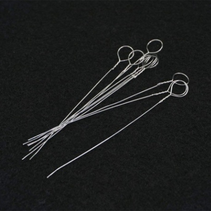 -10Pcs Ni-Cr Alloy 4Mm Dia Inoculating Loop For Lab Microbiology Tissue Culture