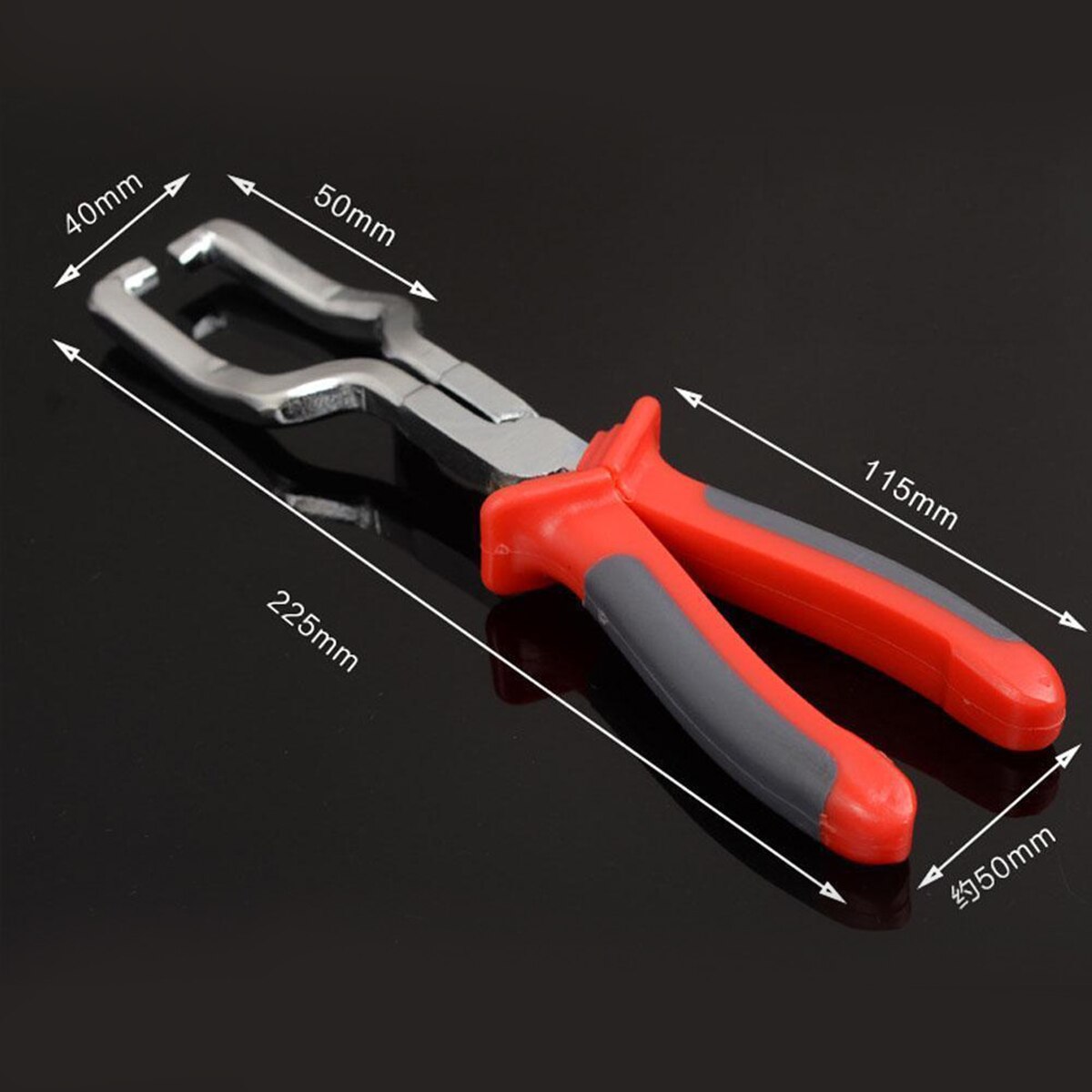 Stainless Steel Fuel Line Petrol Clip Pipe Hose Release Disconnect Removal Pliers Tool Rubber Grip