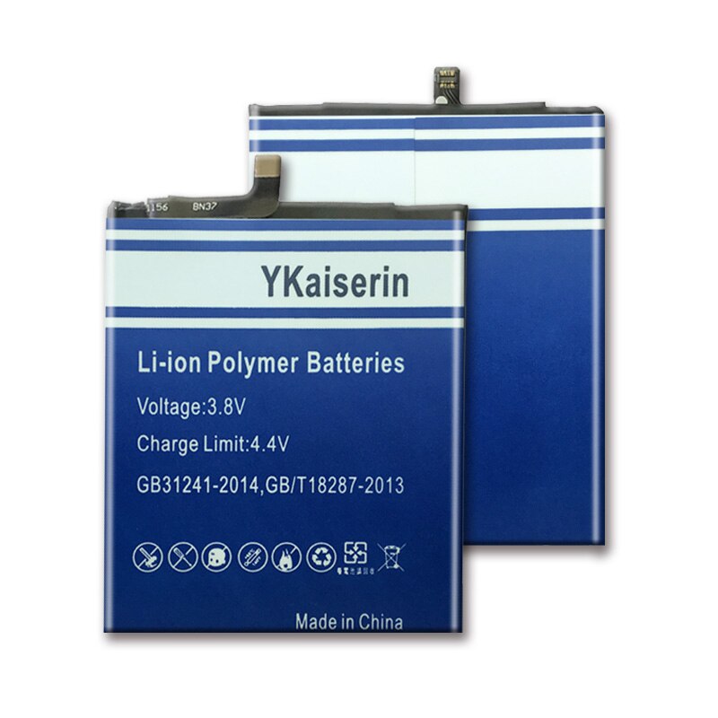 100% Original YKaiserin para Xiao Mi BN37 batería de 4900mAh para Xiaomi Redmi Nota 6 Redmi6 Redmi 6A baterías de reemplazo de teléfono