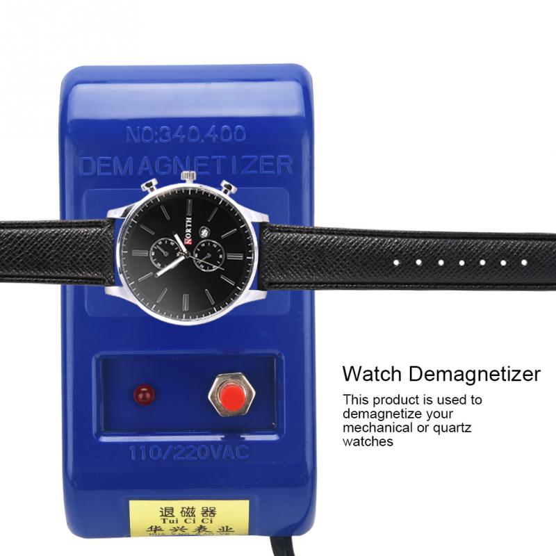 Horloge Demagnetizer Mechanische Quartz Horloge Repareren Tool Elektrische Professionele Demagnetiseren Tool Voor Horlogemaker Eu Plug