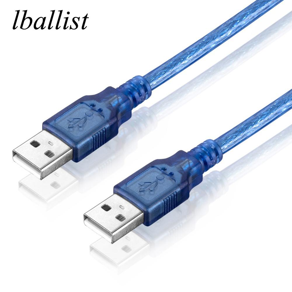 Lballist USB 2.0 Type A Male naar Type A Male Data Kabel Folie + Gevlochten (binnen) afgeschermde 1.5 m 1.8 m 3 m 5 m 10 m