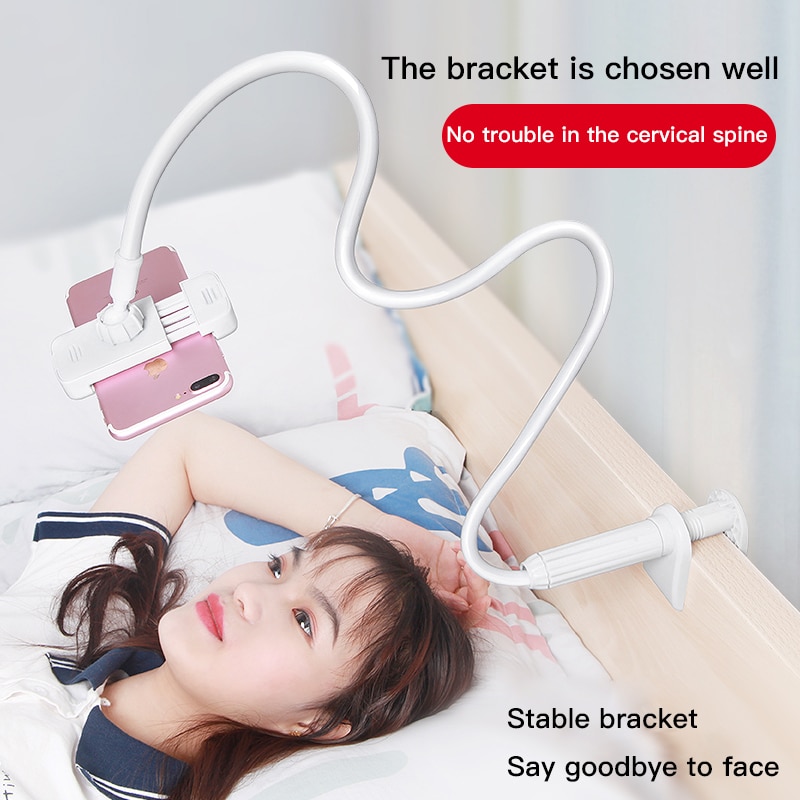 Universal 360 Rotating Flexible Arm Phone Holder Desktop Bed Lazy Tablet Clip Bracket Mobile Stand Support For iPhone Samsung