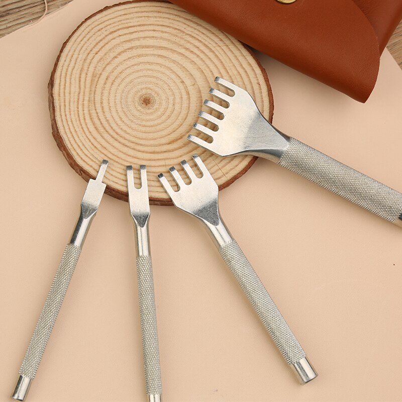 IMZAY-máquina de coser Manual de cuero, Kit de herramientas de costura de cuero con costura rápida, juego de accesorios de herramientas de ranurado de perforación de artesanía de cuero