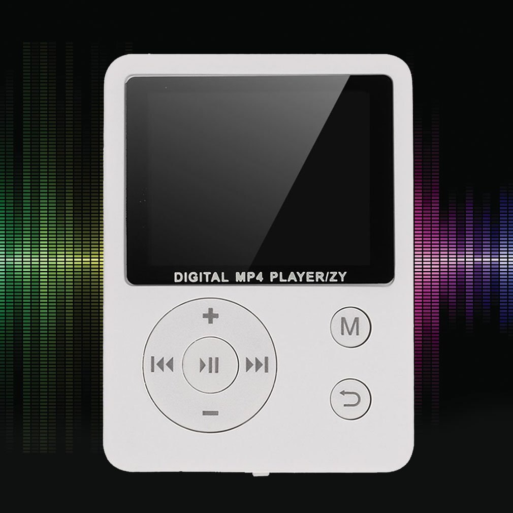 Tarjeta Mp3 y Mp4 sin anillo externo, reproductor Digital con botón redondo, pantalla colorida, reproductor de música, reproducción de vídeo