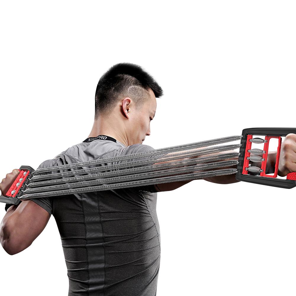 Bröst expander avdragare 5 justerbar fjäder spak vikt styrka tränare hem fitness muskelträning 5 rör justerbar arm stren