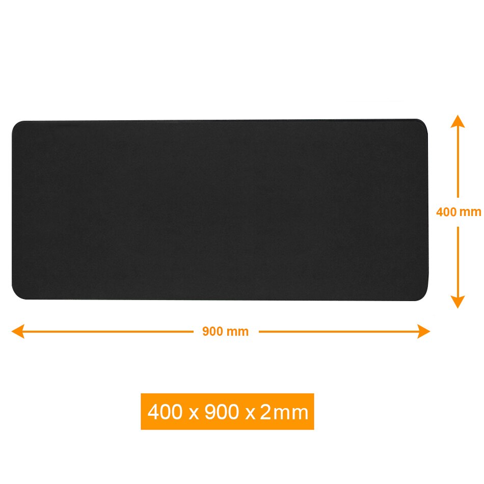 Alfombrilla de ratón RGB personalizada para Gaming alfombrilla de ratón para Gaming, color negro, LED, XXL Alfombrillas grandes de ratón, gran alfombra de escritorio con Teclado retroiluminado de 90x40mm: Non-RGB 400x900x2mm