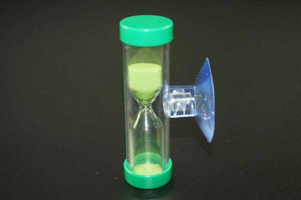Sablier pour le brossage des dents, minuterie de douche avec ventouse, 2 pièces