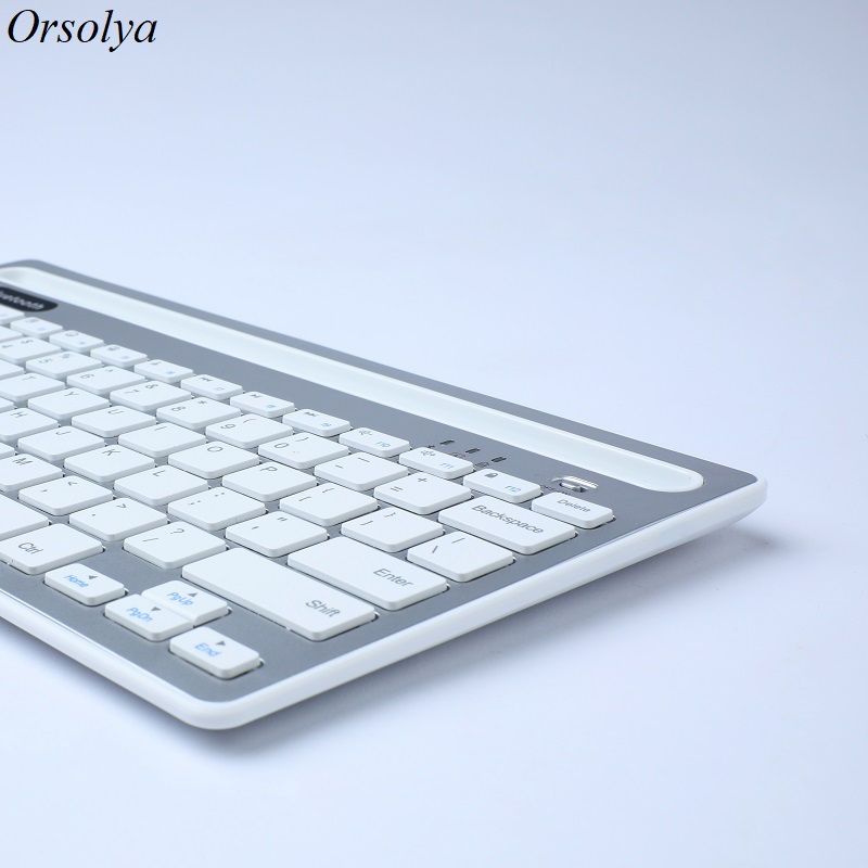 Bluetooth Wireless Keyboard With Phone/Tablet Stand Holder For Tablet/Laptop/Smartphone/PAD,Support Mac/IOS/Windows/Android